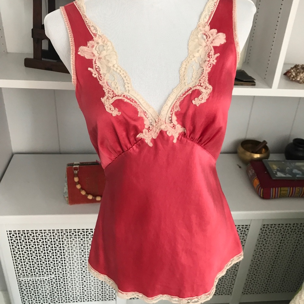 Silk Corral Pink Chemise